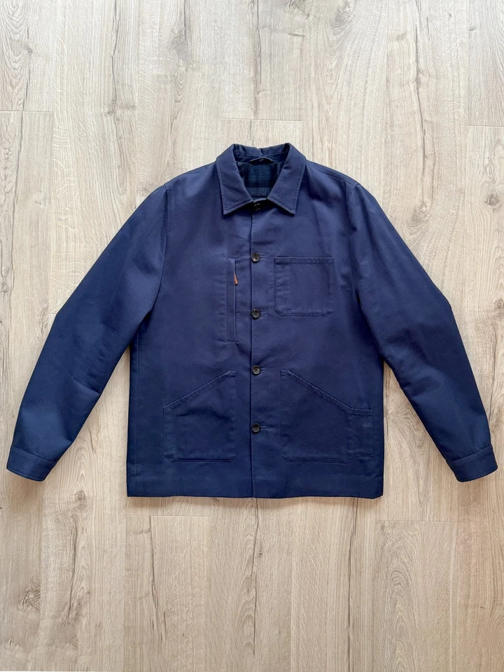 Chaqueta de trabajo hecha a mano - Hecha a medida en Munich - Sarga de algodón, forrada Foto 3 de 4