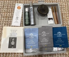 The Silver Solution Care Kit Sheffield Plate & Polish Formula Re-Plating Silver