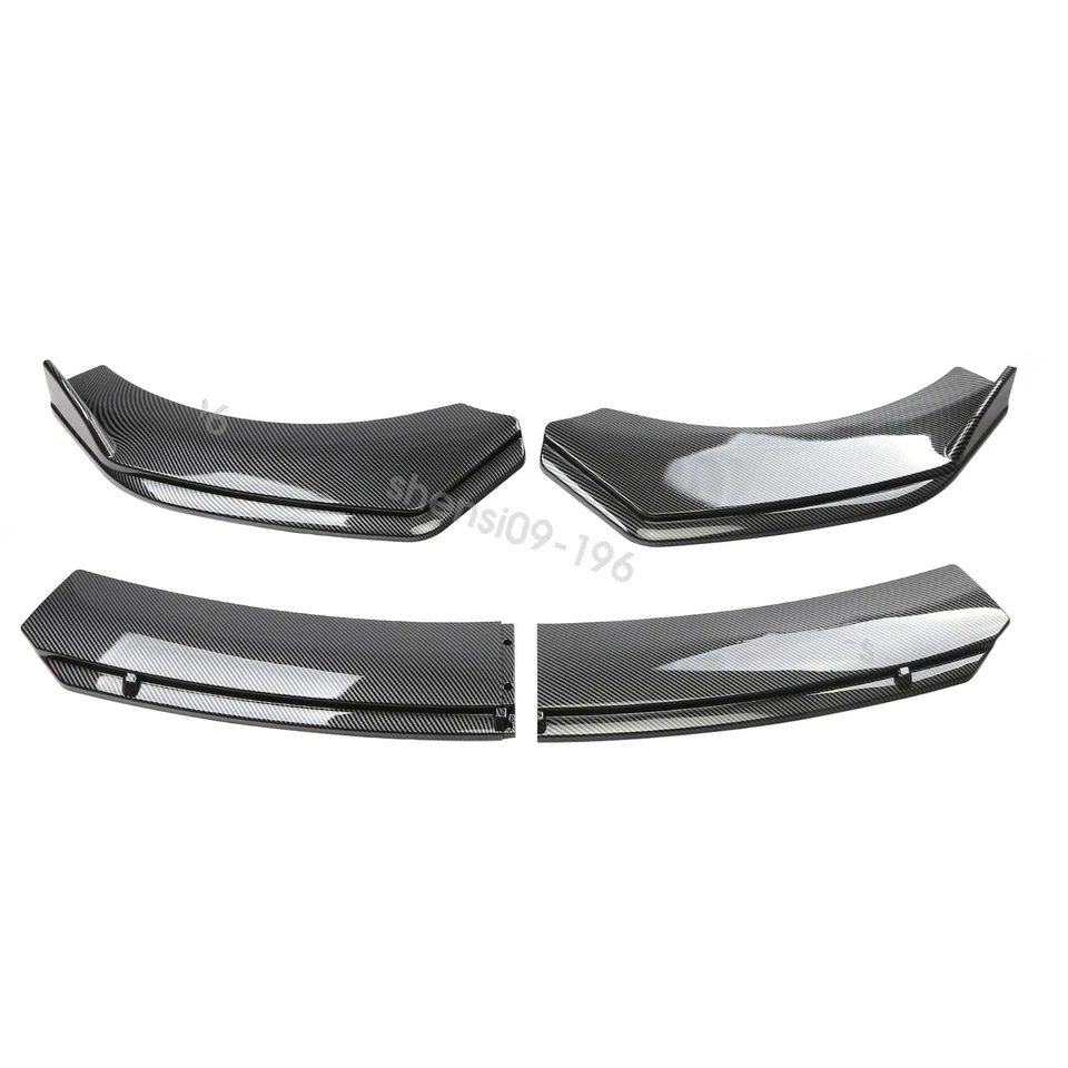 For Ford Transit Connect Front Bumper Lip Splitter Spoiler Body Kit CARBON Style Foto 2 de 4