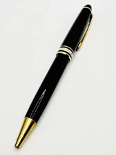 Vtg Montblanc Meisterstück Classique 164 Black Resin Ballpoint Pen AS IS