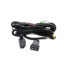 For Toyota Tacoma Tundra H10/H12 LED Fog Light Wiring Harness Kit+Relay + Switch