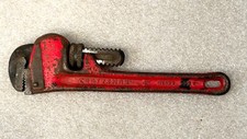 Vintage Craftsman 8" Pipe Wrench Heavy Duty Steel Made in USA Opens to 1"