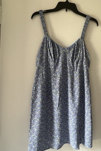 Aeropostale Sommerkleid blau geblümt Größe L
