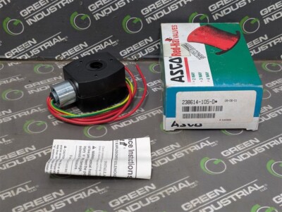 NEW ASCO 238614-105-D Red Hat Solenoid Valve Coil 24VDC MP-C-089 | eBay