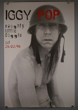 Iggy Pop Poster Original Vintage Promotional Naughty Little Doggie February 1996