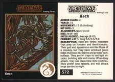 1991 TSR AD&D Gold Border Fantasy RPG Art Card 572 Dungeons & Dragons ~ Monster