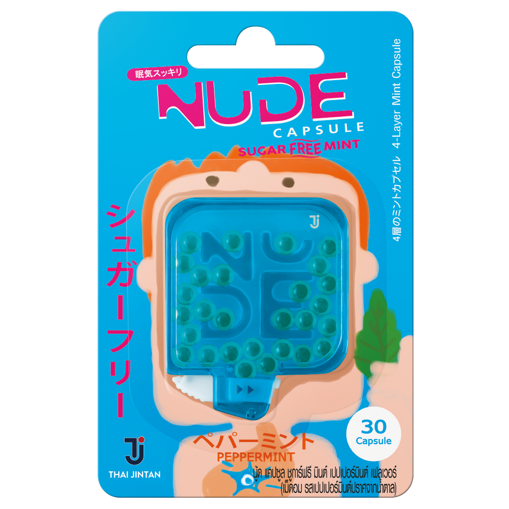 JINTAN NUDE Japan Sugar Free Mint Refreshing Breath Peppermint