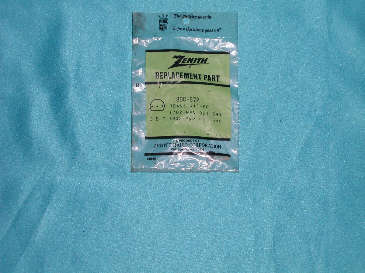ZENITH 921347 NPN SI 921346 PNP SI TrxAudAmpDrvKit