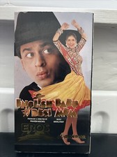 English Babu Desi Mem Bollywood Film VHS Al Mansoor  Read Description SRK