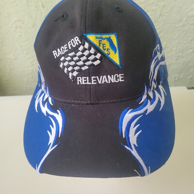 Race For Relevance FES Port Authority Racing Cap Hat with Flames Adjustable 