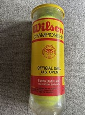 VTG Wilson Championship 3 Tennis Ball Can Extra Duty Felt NEW Sealed Made in USA