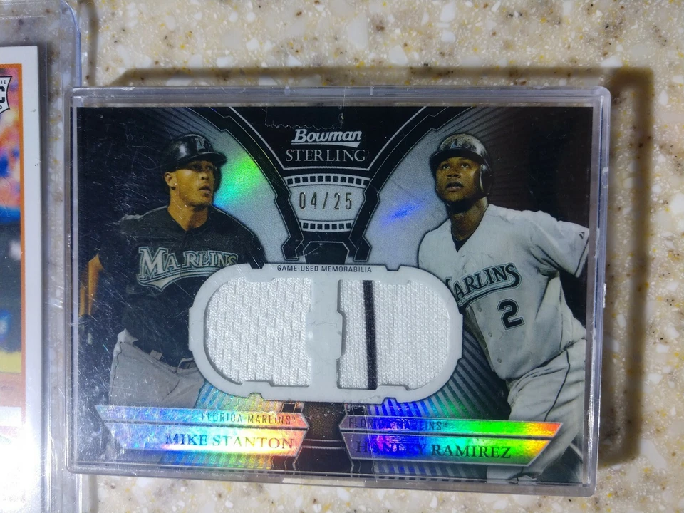 2011 Bowman Sterling Black Refractor/25 Giancarlo Stanton &Ramirez & Pete Alonso - Image 3 of 3