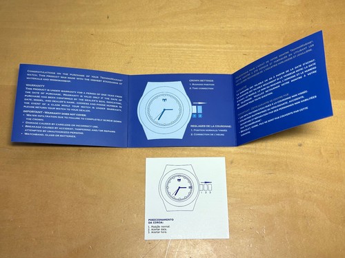 Booklet Folleto - TECHNOMARINE - User Manual - Technolady Collection - Relojes - Imagen 2 de 3