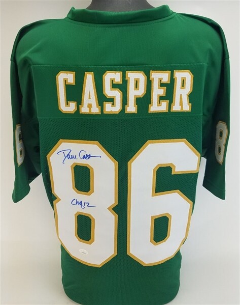 Dave Casper Autographed Signed Notre Dame Fighting Irish "CHOF 12" Jersey (JSA COA) Raiders 