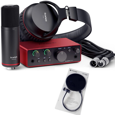 Focusrite Scarlett Solo Studio 4th Gen Audio Interface Bundle w