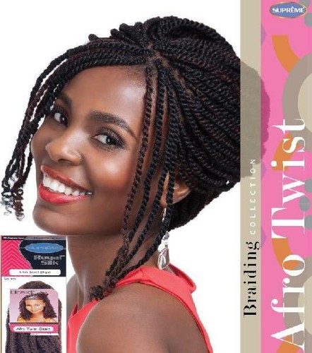 Supreme Royal Silk AFRO TWIST TRECCIA 100% portagiocattoli (+ ago all'uncinetto gratuito)
