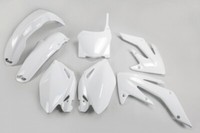 Set Plastics Motorradverkleidungen Honda Crf 250R 2008 - 2009 Weiß Ufo Plast >