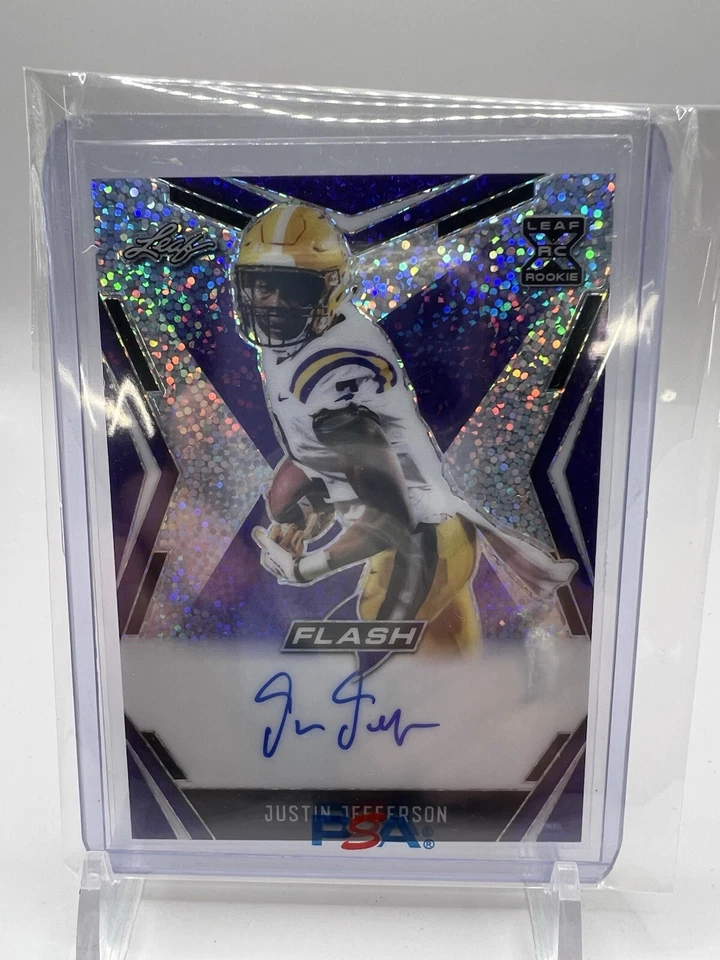2020 Leaf Flash Justin Jefferson RC Rookie Signed Auto /25 Minnesota Vikings LSU - Image 2 of 4