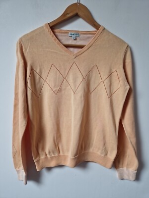 Grün Lamm Golf dünner Strick Paech Baumwolle Pullover Top Gr 10