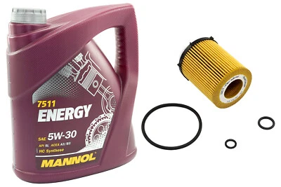 5W30 Motoröl Ölfilter SH4093P Set 5 Liter für Mercedes Benz B Klasse GLA CLA C