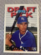 1995 TOPPS TRADED GOLD CARLOS BELTRAN UER ERROR KANSAS CITY ROYALS ROOKIE 18T