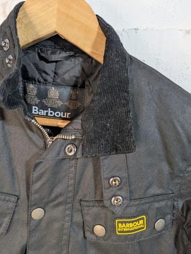 Barbour International Boys Duke Jacket Size Medium Age 8-9yrs - Picture 4 of 11