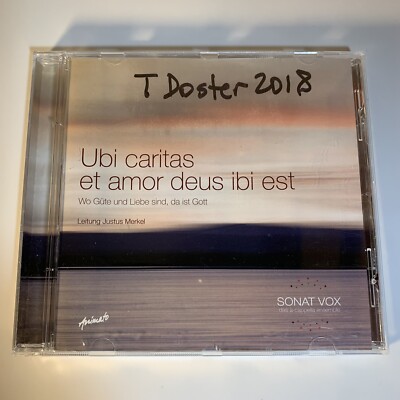 Sonat Vox  Ubi Caritas et Amor Deus Ibi Est  a-capella ensemble CD Used *VG
