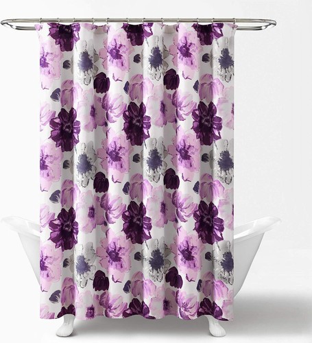 Bath Shower Curtain-Bathroom Flower Floral Large Blooms Fabric Print Design - Picture 31 of 45