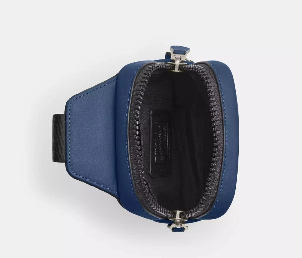 ZAINO COACH EDGE L PACK BLU PROFONDO CM154 NUOVO CON ETICHETTE BORSA A MANO 1 TRACOLLA BORSA A TRACOLLA