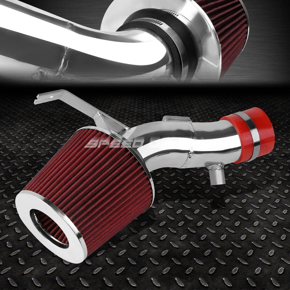 07-12 Nissan Altima 3.5 V6 Red Aluminum Short Ram Air Intake Induction Kit