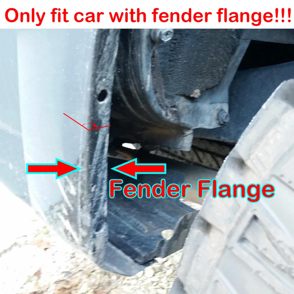 8 x Mud Flap Fixing Splash Guards U Clamps Clip For Car W/ fender flange NEW - Image 4 of 4