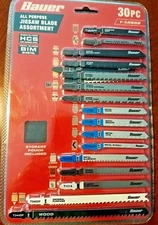 30 Pc T Shank General Purpose Jigsaw Saw Blade Assortment For Wood Metal