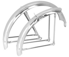 80MM BALLOON Chrome Classic Bicycle Fender set for 20" Bike Lowrider Cruiser