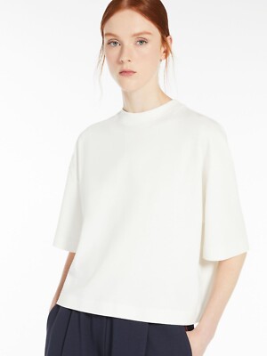 WEEKEND Max Mara T-shirt in jersey di cotone e vi  WE5941025106003 GEORGIA P/E25