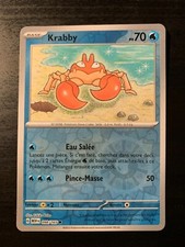 Carte Pokémon REVERSE Krabby 098/165 MEW Ecarlate Violet Pokémon 151 FR NEUF