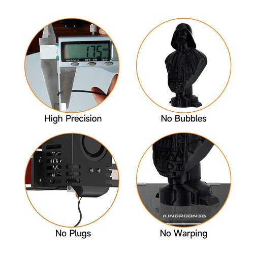 Kingroon 10KG PLA PETG Matte High Speed 1.75 mm 3D Printer Filament 10 Rolls 1KG - Bild 9 von 56