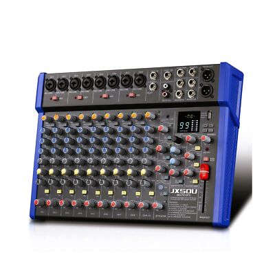 14-Channel Audio Interface Sound Board Mixer, Bluetooth Studio Mixing Console...