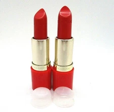 Lot/2 Clarins Joli Rouge Lipstick ~ 741 Red Orange ~ 0.12 oz x 2
