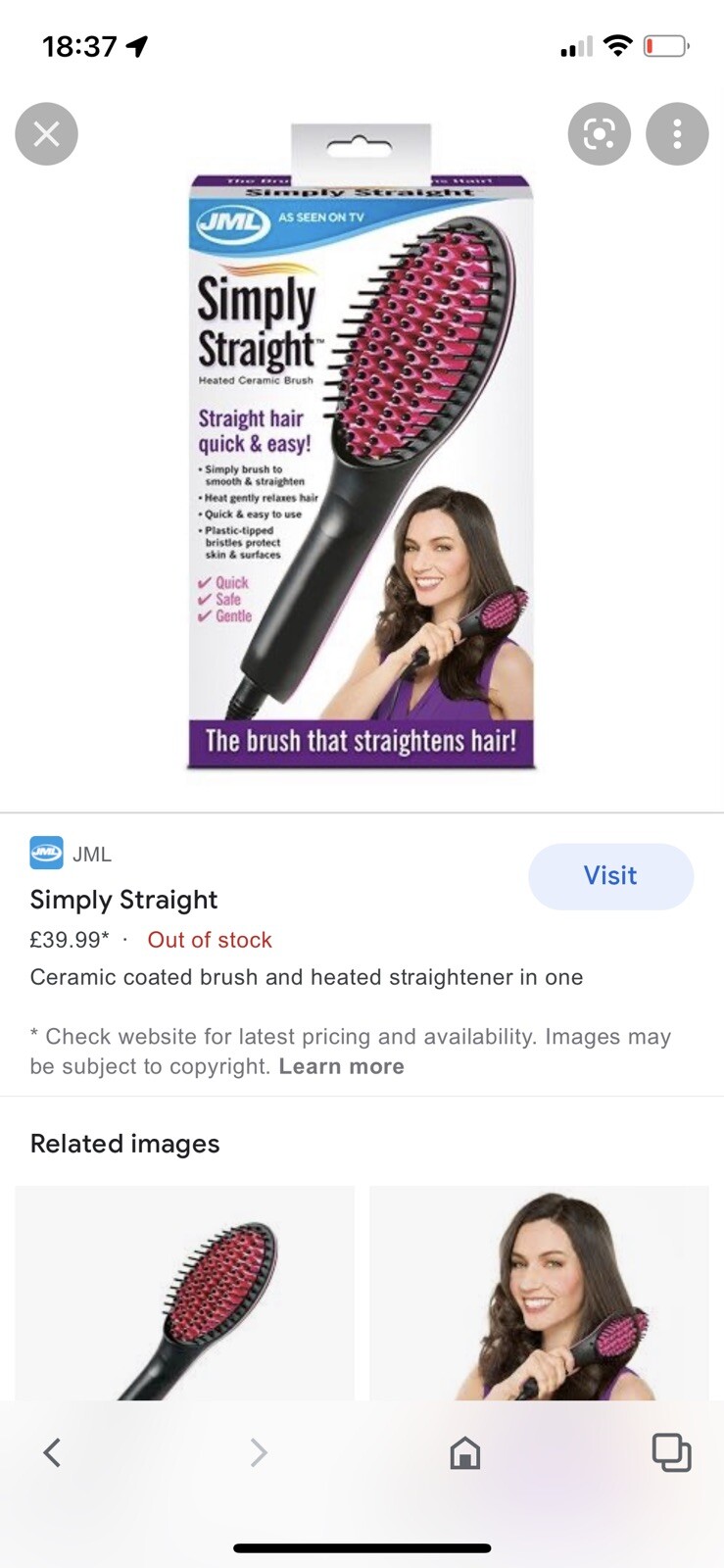 jml heated brush