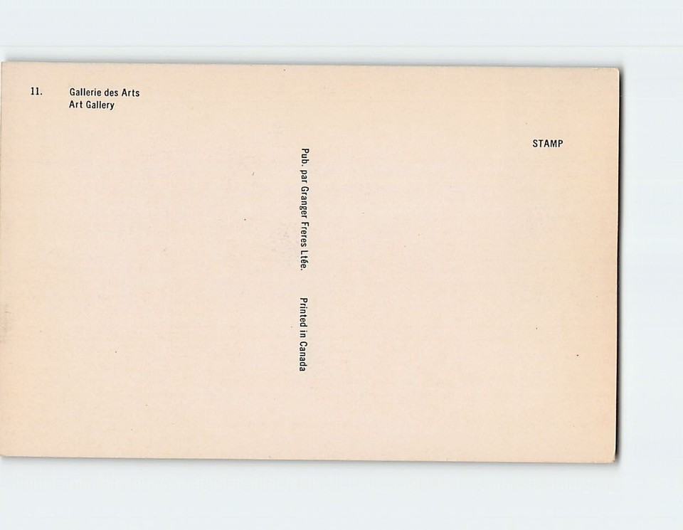 Postcard Art Gallery Montreal Canada eBay