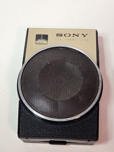 Sony TR-650 6 transistor radio tascabile nero vintage sei transistor custodia originale - Foto 2 di 9