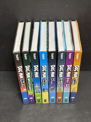 Lot of 8 Dog Man Books by Dav Pilkey Hardcover Set Books | eBay