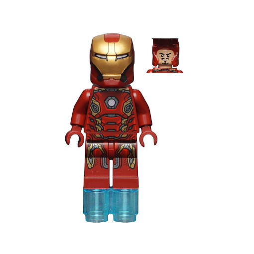 Lego Iron Man Mark 45 sh0164 pour diorama de combat Marvel et exposition sur bureau