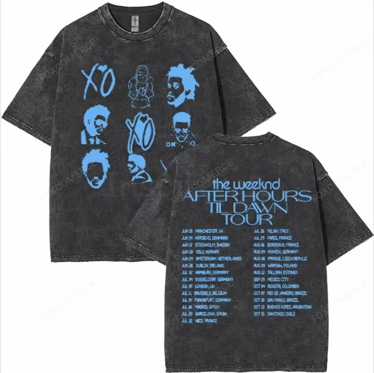 The Weeknd XO Album 2025 Hours Til Dawn Tour Gildan T-Shirt