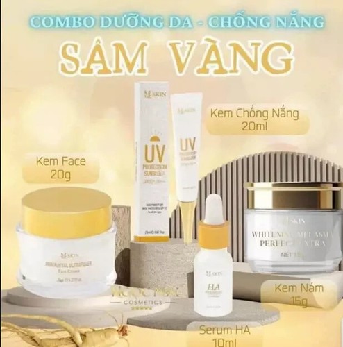 Combo MQ SKIN Gold Ginseng Face Cream-Face Skin Red Melasma tri nam - Picture 3 of 5