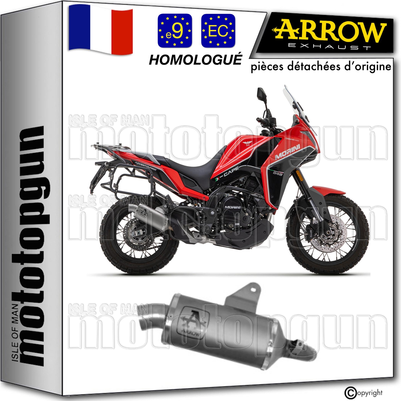Pot Arrow Indy-Race Morini X-Cape 650 2024 supprimez la chaleur et gagnez du couple