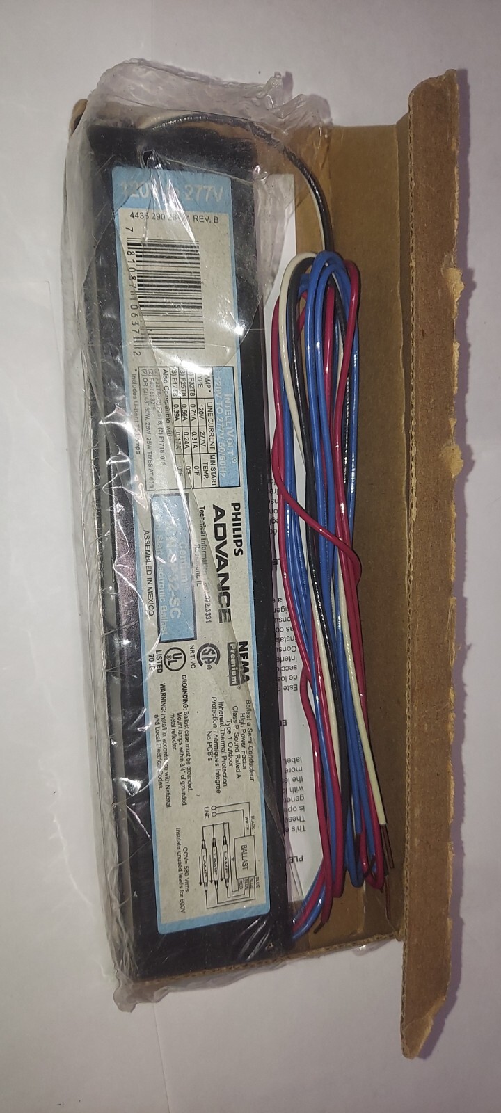 NEW Advance ICN3P32SC Fluorescent Ballast (3Lamp) F32T8 eBay