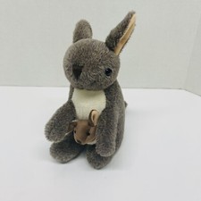 Wild Republic Kangaroo with Joey Plush Stuffed Animal 8" Brown Joey is attached