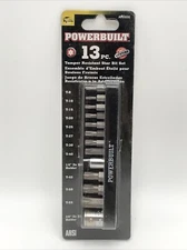 Powerbuilt - 13 Piece Tamper Resistant Star Bit Set, Tamper Torx Bits, T8 to T55