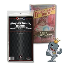BCW Paperback Book Bags 100ct Pack Acid Free Archival Quality FREE SHIP